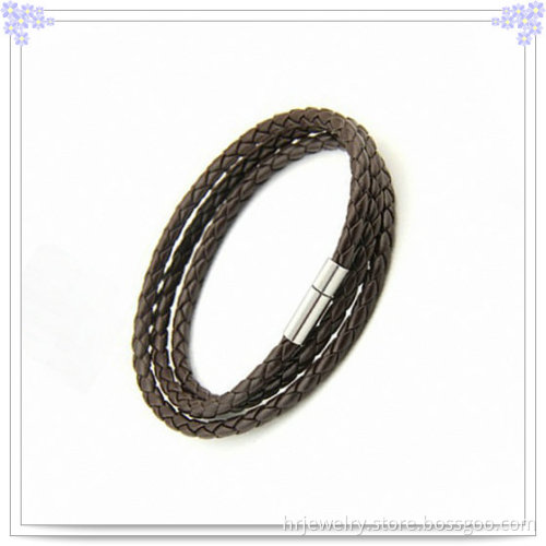 Leather Jewelry Leather Bracelet for Magnetic Bracelet (HR3457)